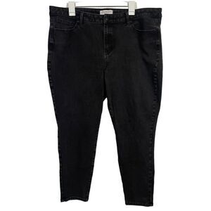 Lane Bryant Plus Size Black High Waisted Skinny Jeans